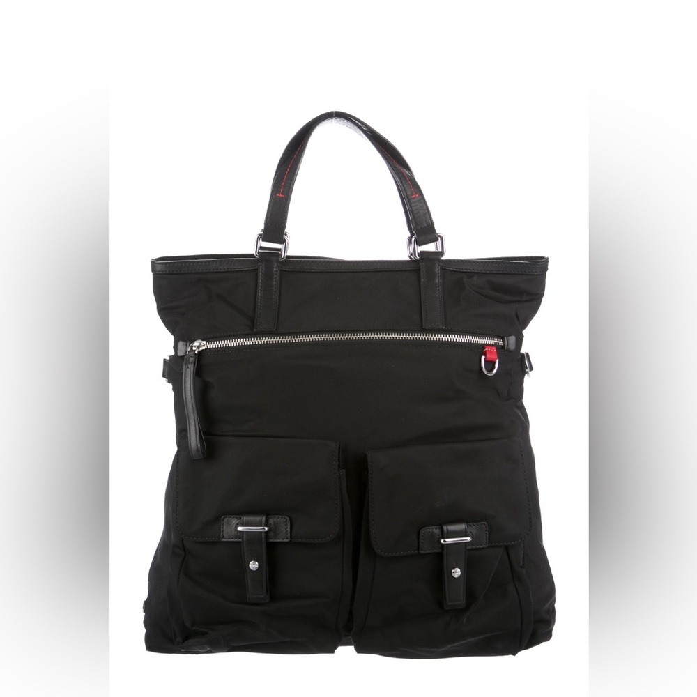 Tumi large crossbody nylon satchel handbag